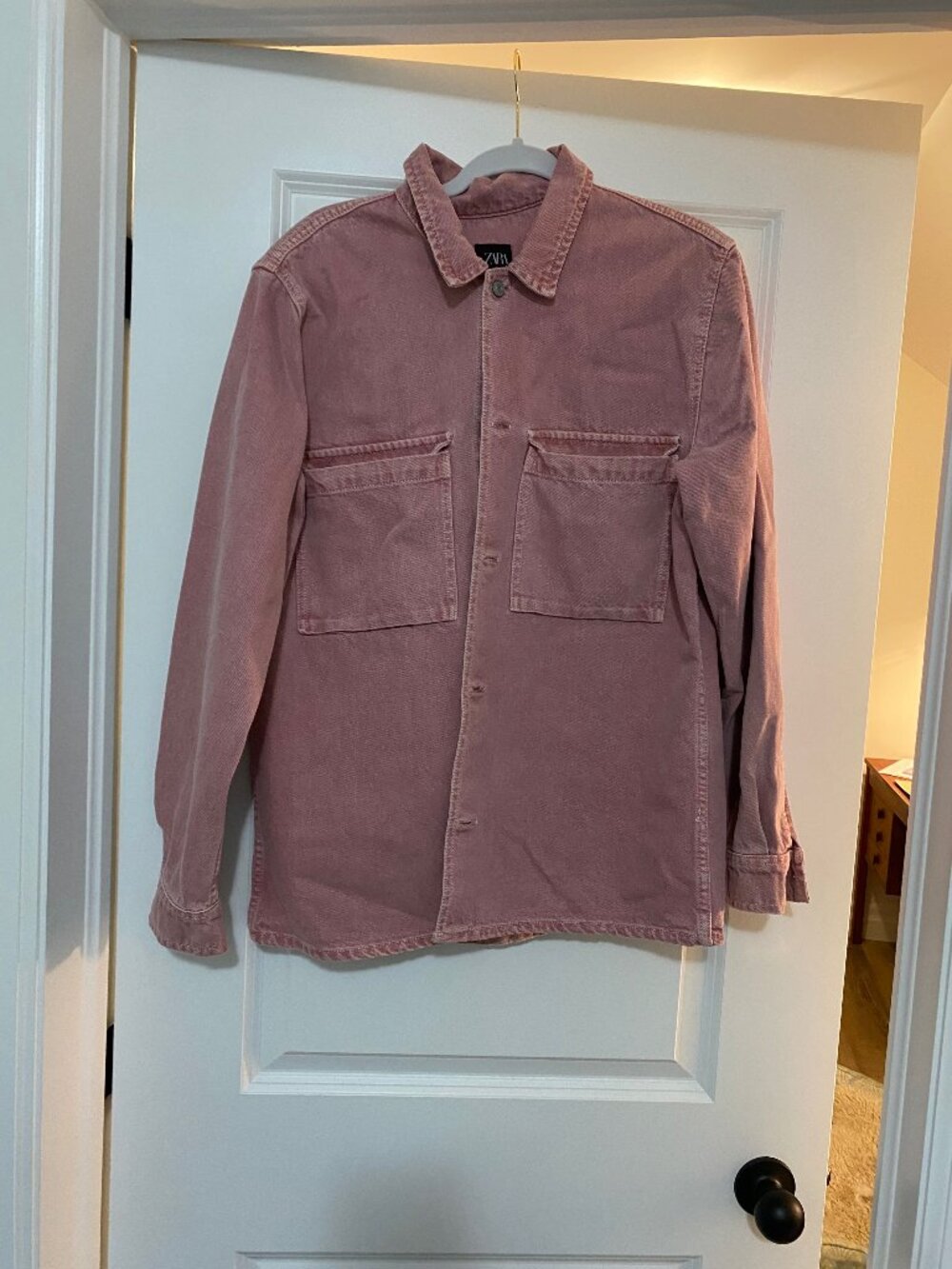 Pinky-red Zara 100% Cotton Jacket
